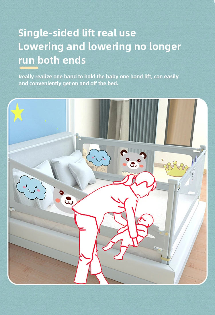 1-teilige Baby-Sicherheitsbett-Barriere für Kinder, Bettgitter, Schlafzimmer-Schutz, Kinder-Schlafgitter