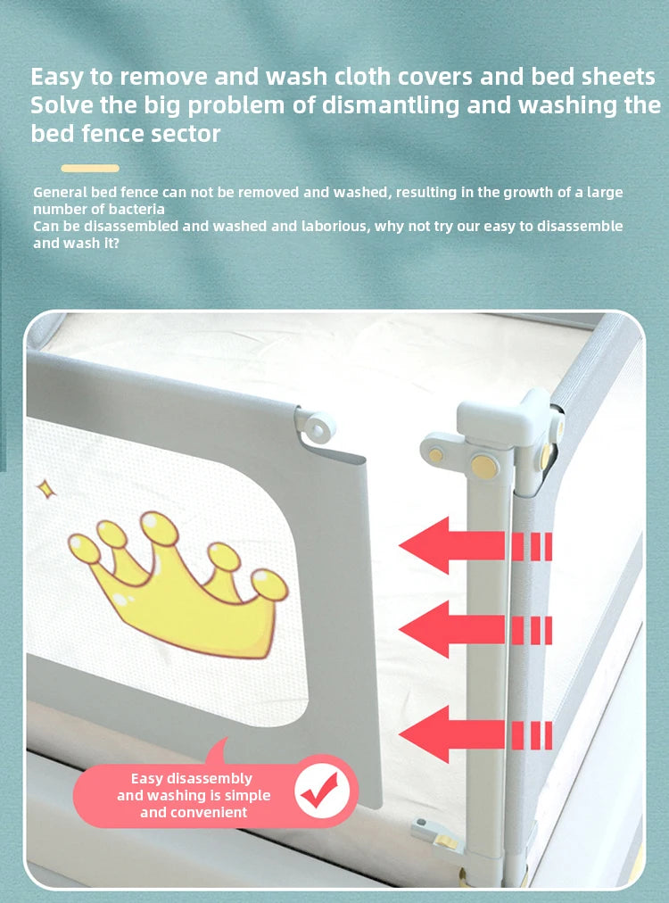 1-teilige Baby-Sicherheitsbett-Barriere für Kinder, Bettgitter, Schlafzimmer-Schutz, Kinder-Schlafgitter