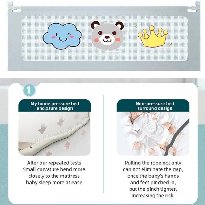 1-teilige Baby-Sicherheitsbett-Barriere für Kinder, Bettgitter, Schlafzimmer-Schutz, Kinder-Schlafgitter