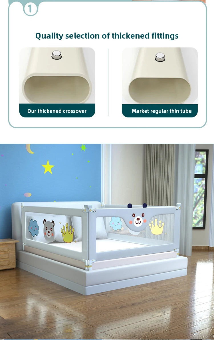 1-teilige Baby-Sicherheitsbett-Barriere für Kinder, Bettgitter, Schlafzimmer-Schutz, Kinder-Schlafgitter