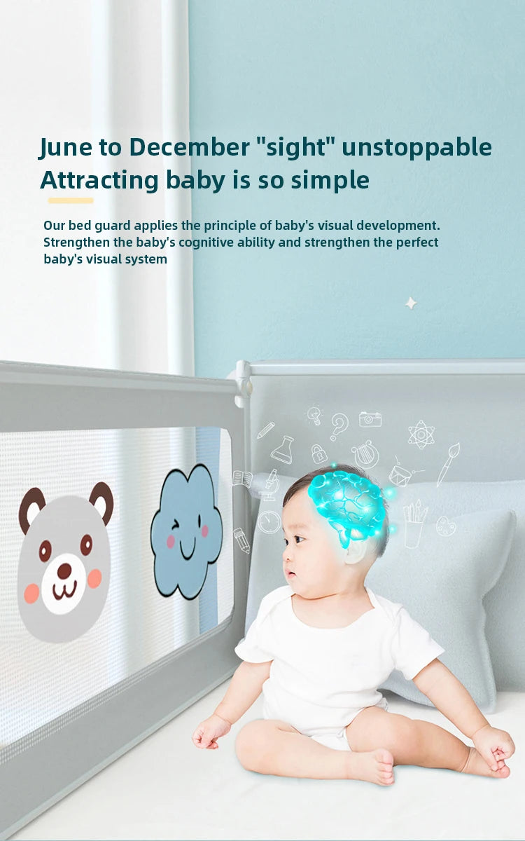 1-teilige Baby-Sicherheitsbett-Barriere für Kinder, Bettgitter, Schlafzimmer-Schutz, Kinder-Schlafgitter